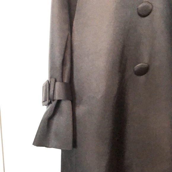 Shiny 3/4 sleeve satin look belted jacket size M - Picture 8 of 17